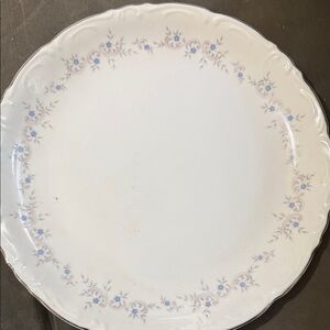 Delicate Blue and Cream Platter